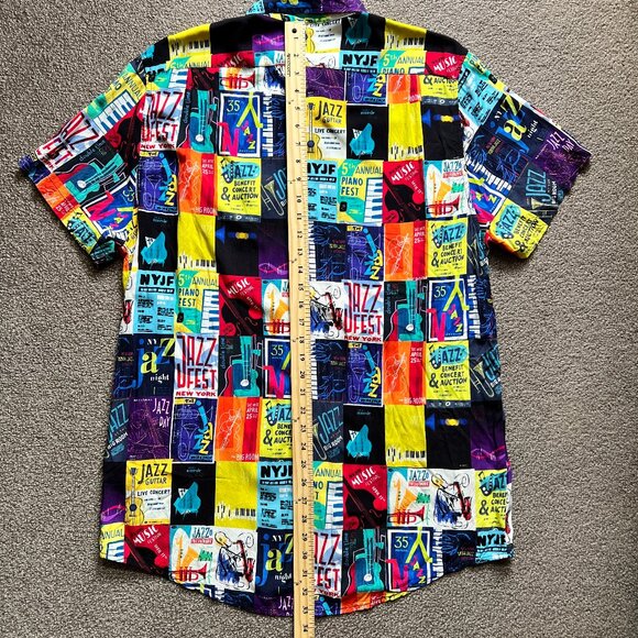 Disney Men’s Pixar “Soul” Movie Hawaiian Short Sleeve Button-Up Shirt | Size L - Picture 5 of 7